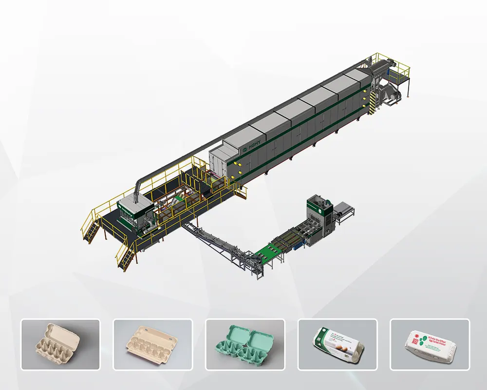 image-Automatic Hotpress Egg Carton Machine