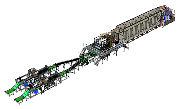 Online Hotpress Cup-carrier Production Line