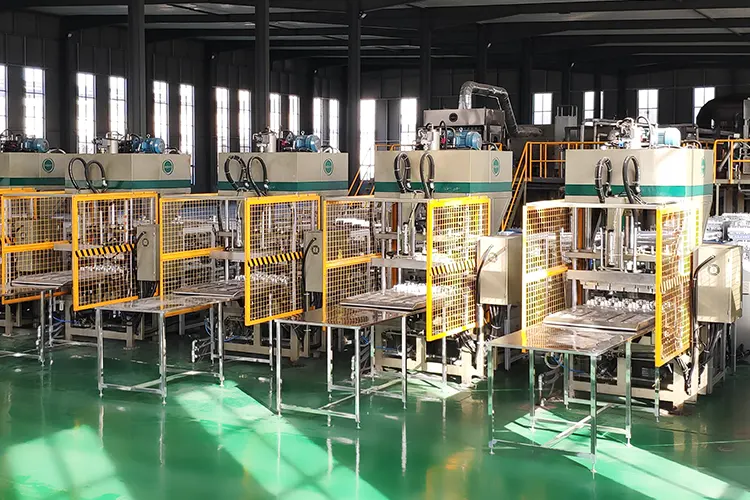 Hotpress system-Online Hotpress Cup-carrier Making Machine